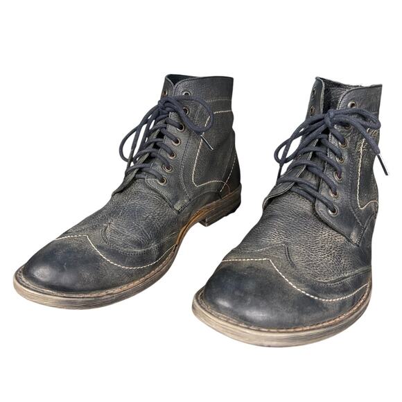 Roan By Bed Stu Men’s Outlaw Grey Leather Wingtip Chukka Boot Size US 12 main image 7